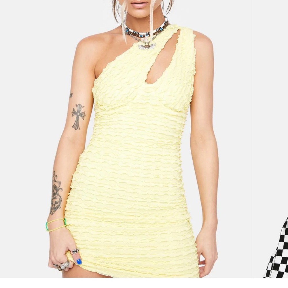 Blanc Textbook Romance Mini Dress